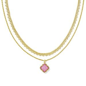 Mallory Rose Gold Multi Strand Necklace